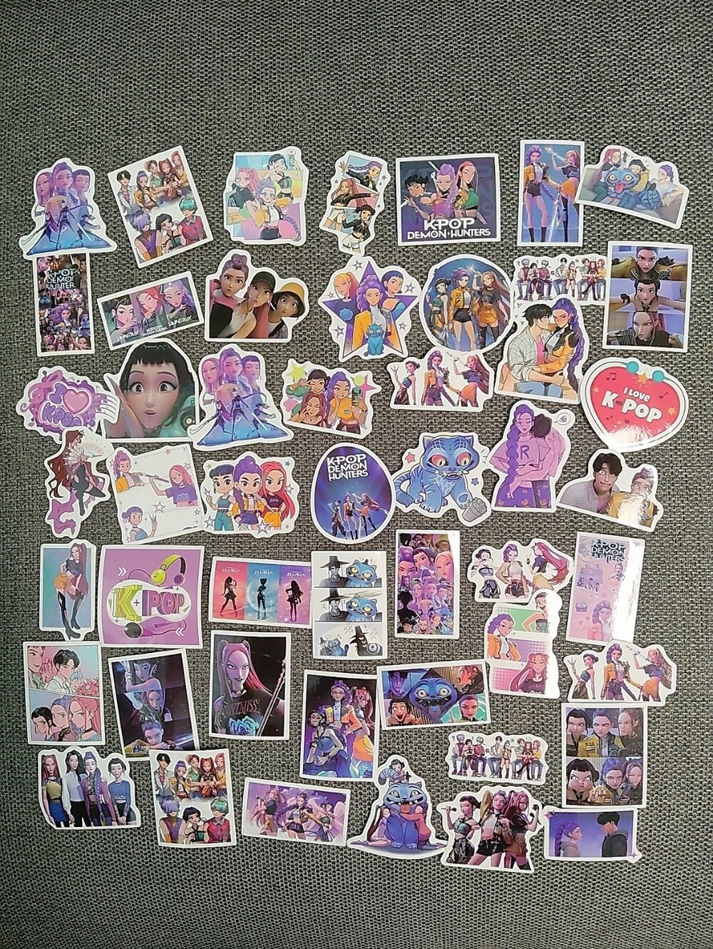 [New] Kpop Demon Hunters Stickers 50 Pieces - Huntrix Rumi Kids Birthday Party